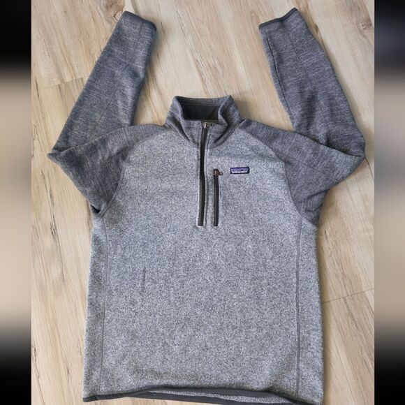 Mens Patagonia® Worn Wear M's Better Sweater® 1/4-Zip Sweater Pullover Sz L - Picture 1 of 11